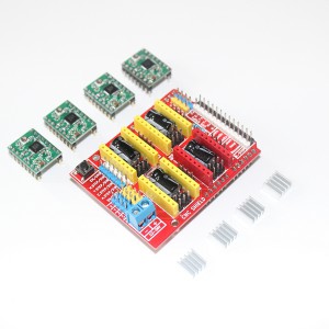 A4988 Stepper Motor Driver with Heat Sink + CNC Shield Expansion Board for Arduino V3 Engraver